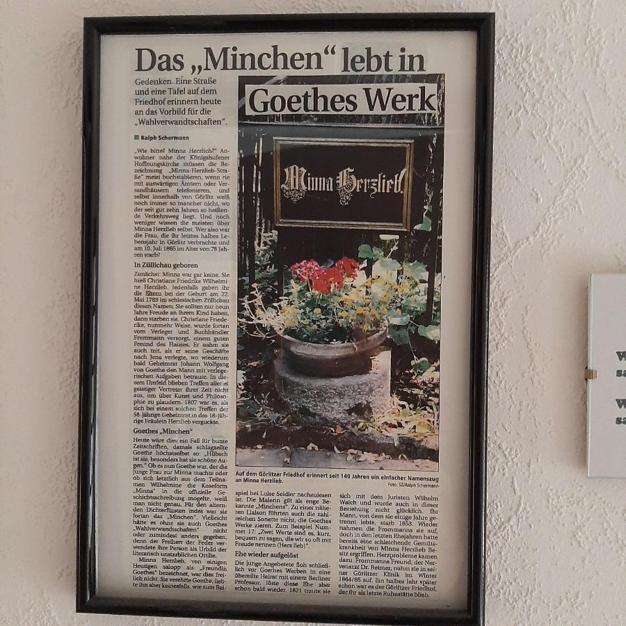 Ferienwohnung Minna Herzlieb Гёрлиц Экстерьер фото